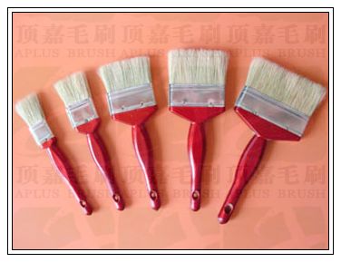 花瓶型塑料柄豬鬃油漆刷